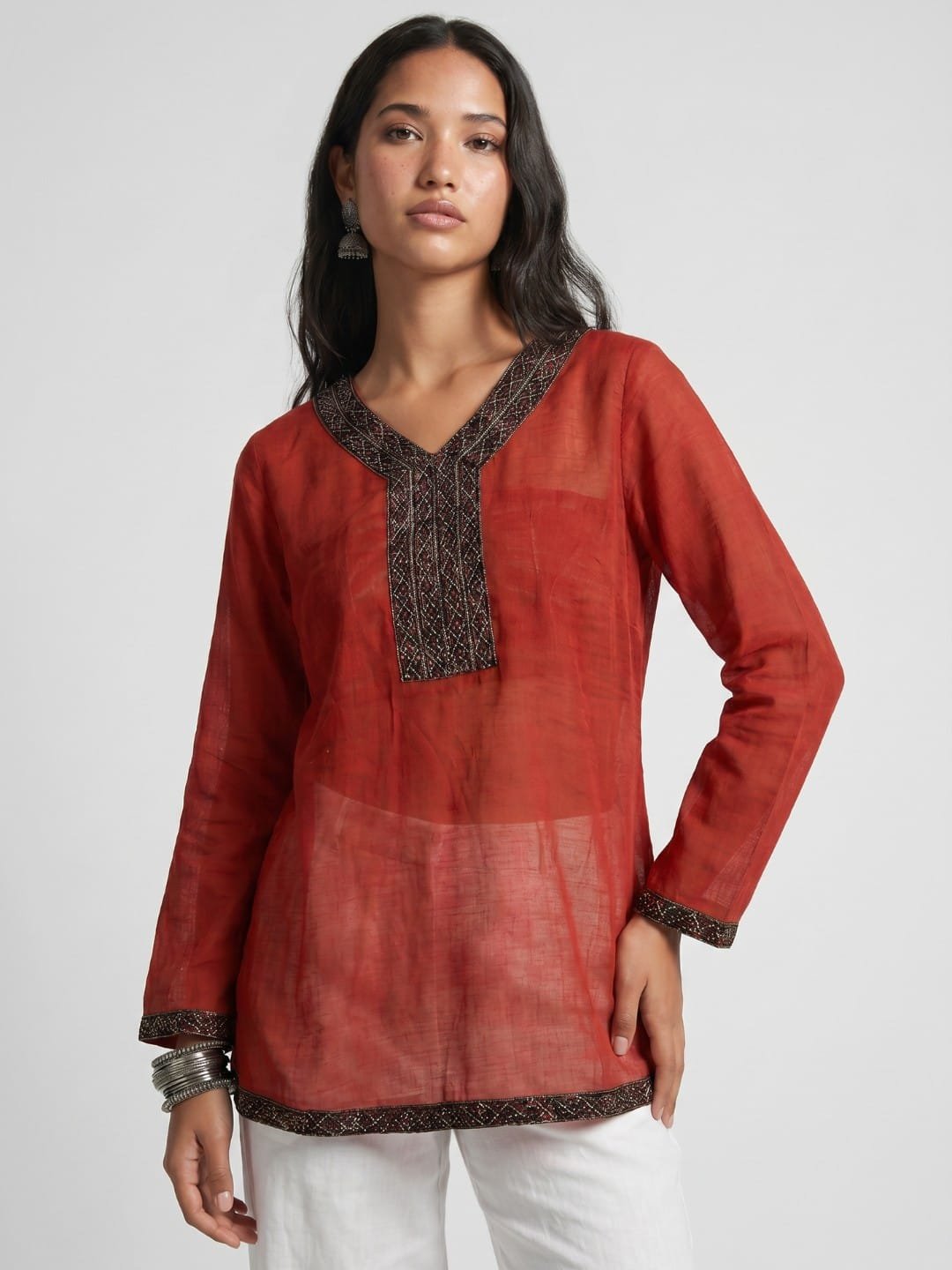 Shrishti mul cover up - kurti 4