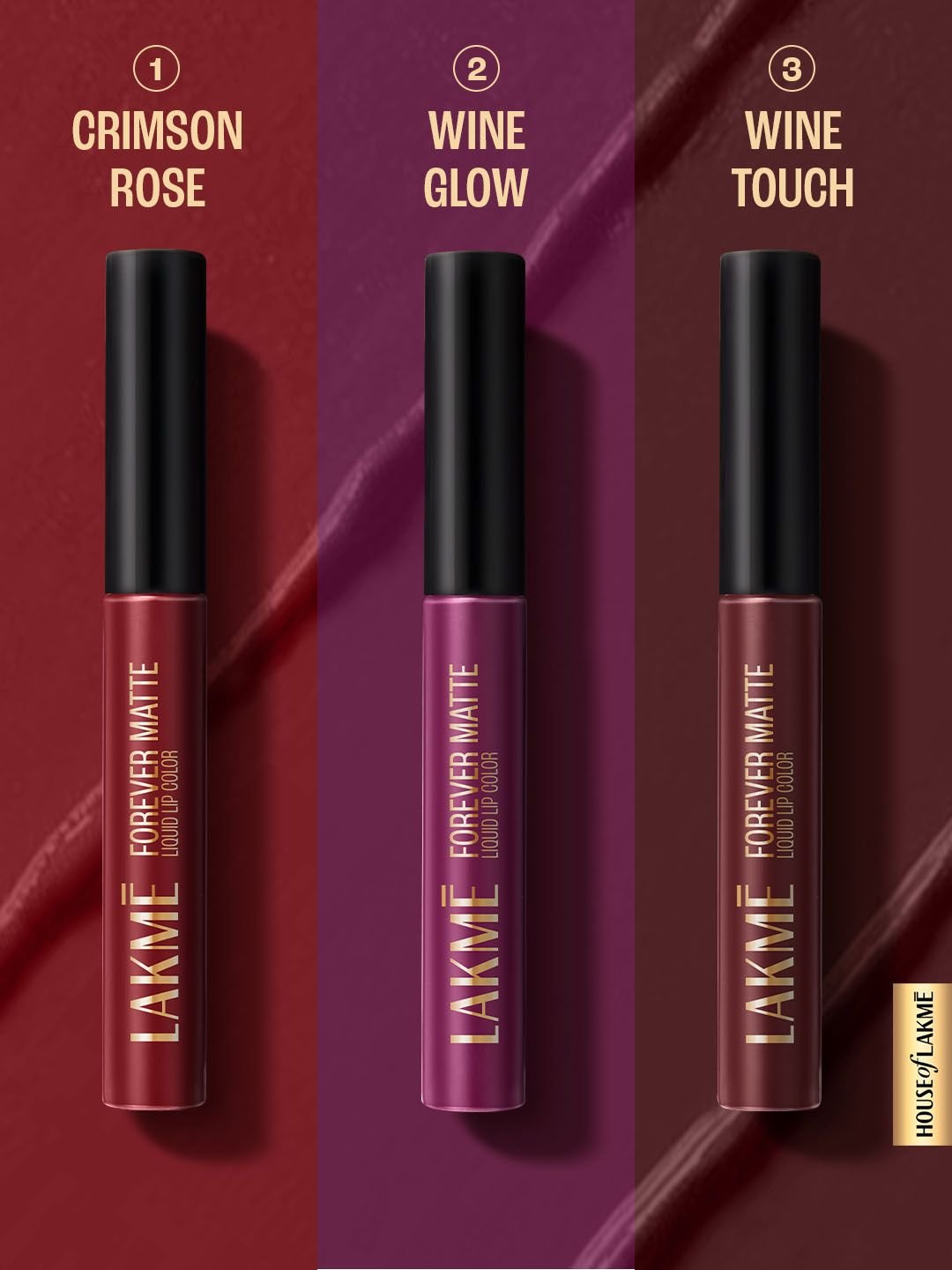 Forever Matte Long Stay Light-Weight Liquid Lipstick Trio 16.8ml - Nude Moods 2