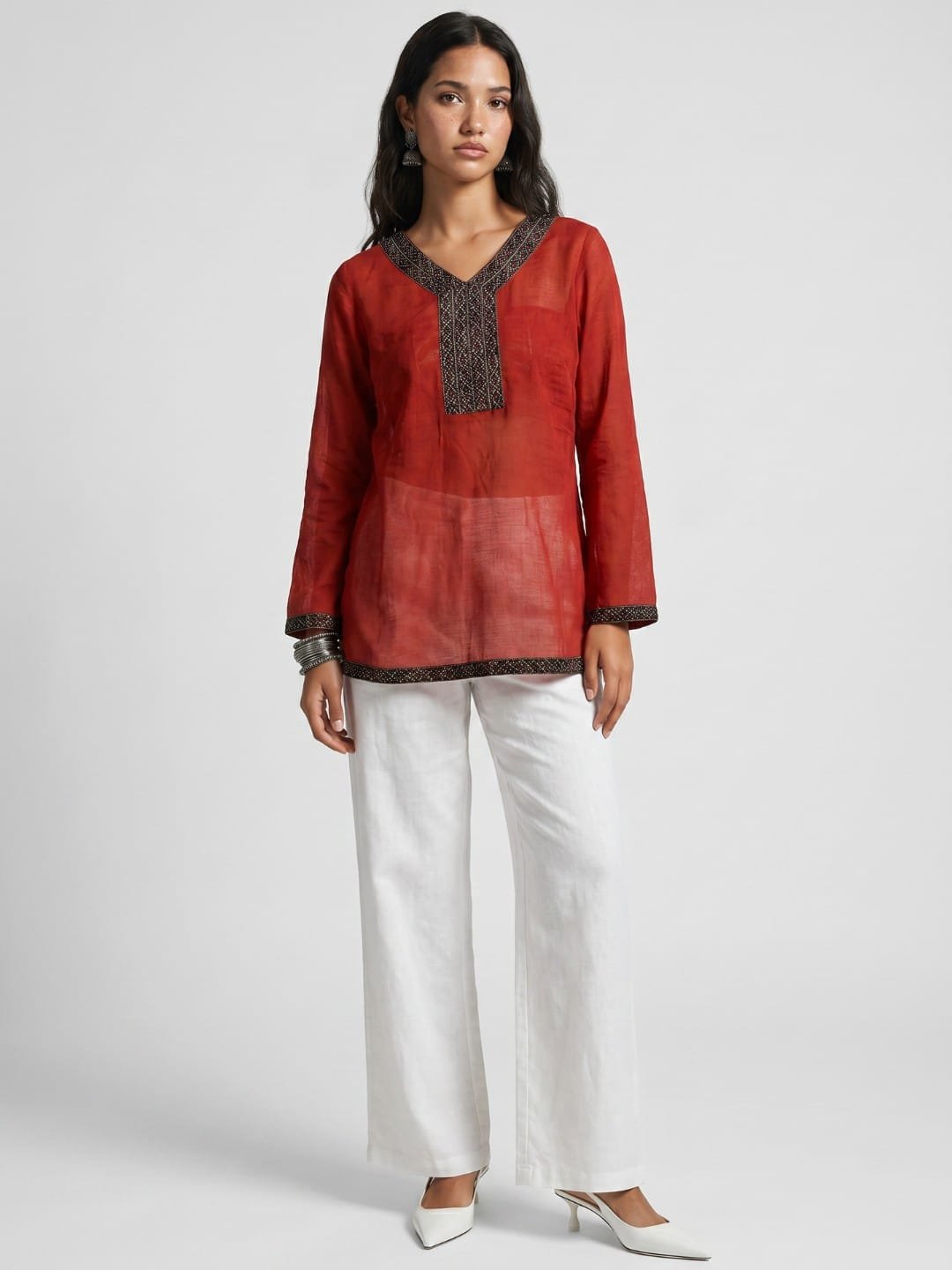 Shrishti mul cover up - kurti